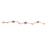 Melrose Glass Reflector Ornament String Garland 6.5"L