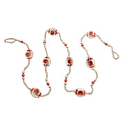 Melrose Glass Reflector Ornament String Garland 6.5