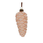 Nature Inspired Frosted Glass Christmas Ornaments