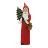 Melrose Woodland Santa with Pine Tree Statue 15"H