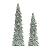 Christmas Indoor Décor – Resin Holly Pinecone Trees – Set of 2