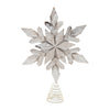 Melrose Distressed Fir Wood Snowflake Tree Topper 12"H