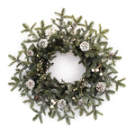 Melrose Frosted Pine Cone Berry Wreath 27"D