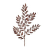 Christmas Garland Leaf Sprays – Glittered Bronze – 26.5" H, Set of 6