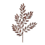 Christmas Vase Accents Glittered Leaf Sprays – Bronze 26.5" H, Set of 6 by Melrose