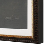 Gold trimmed mocha brown frames