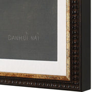 Gold trimmed mocha brown frames