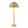 Uttermost Dunham Buffet Lamp – Brass Finish with Travertine Base