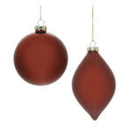 Melrose Red Glass Ball Ornament (Set of 6)