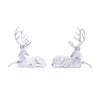 Melrose Distressed Winter Deer Statue (Set of 2)