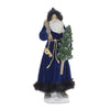 Melrose Hooded Santa with Frosted Pine Tree (Set of 2)