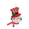 Melrose Vintage Glass Snowman Head Ornament (Set of 12)