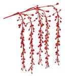 Hanging Glitter Berry Branch Set – Set of 2, 26"H Festive Holiday Stems by Melrose