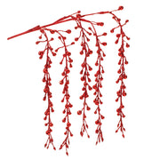 Red Glitter Berry Holiday Branches – Set of 2