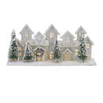Christmas Home Decor LED Lighted Wood Winter Village Scene – 23" L by Melrose
