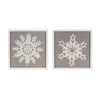 Framed Snowflake Wall Art – Set of 2