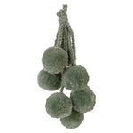 Melrose Sage Green Pom Pom Cluster Drop Ornament (Set of 4)