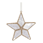 Melrose Metal Framed Star Ornament (Set of 12)