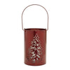 Melrose Pine Tree Cut-Out Metal Lantern 9.5"H