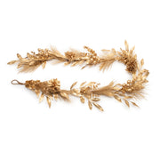 Melrose Metallic Pine and Bay Leaf Berry Garland 5.5'L