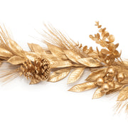 Melrose Metallic Pine and Bay Leaf Berry Garland 5.5'L