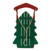 Melrose Wood Pine Tree Sled Decor 29.5"H