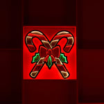 Holiday Infinity Double Candy Cane – 22.5"H Indoor Christmas Decor By Melrose