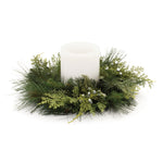 Melrose Mixed Pine Juniper Candle Ring (Set of 2)