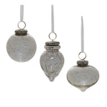 Melrose Grey Mercury Glass Ornament (Set of 6)