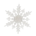 Melrose Frosted Snowflake Ornament (Set of 12)