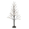 LED Black Glittered Twig Tree 48"