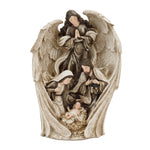 Melrose Holy Family Nativity with Angel 9.75"H