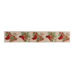 Melrose Winter Cardinal Pinecone Ribbon (Set of 2)