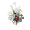 Melrose Flocked Pine with Eucalyptus and Berry Pick (Set of 2)