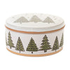 Pine Tree Ceramic Jar with Lid – Holiday Kitchen Decor