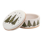 Holiday Ceramic Pine Tree Storage Canister