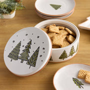 Ceramic Pine Tree Cookie Canister