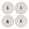 Melrose Ceramic Pine Tree Plate (Set of 4)