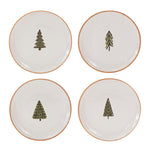 Melrose Ceramic Pine Tree Plate (Set of 4)