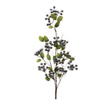 Blue Berry Spray Set – Foam & Polyester Indoor Floral Decor 35H Brand Name By Melrose