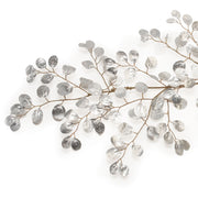 Melrose Metallic Silver Dollar Eucalyptus Garland 4'L
