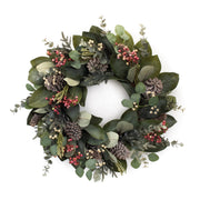 Melrose Mixed Magnolia Eucalyptus Berry Wreath 29