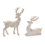 Melrose Brushed Gold Holiday Deer Figurine (Set of 6)