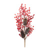 Melrose Frosted Berry and Pinecone Spray (Set of 2)