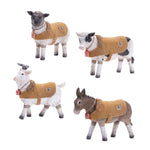 Melrose Farm Animals with Winter Coat (Set of 4)