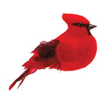 Melrose Feathered Cardinal Bird Shelf Sitter (Set of 6)