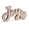 Melrose Joy with Snowflake Sentiment Sign 9.25"L