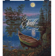 Manual Woodworkers Moonlight Bay-3 Woven Cotton Wall Art