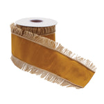 Jute Fringe Ribbon – Wired Cotton & Jute 4W x 5YD Set of 2 Brand Name By Melrose