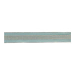 Melrose Blue and Silver Stripe Wired Ribbon (Set of 2)